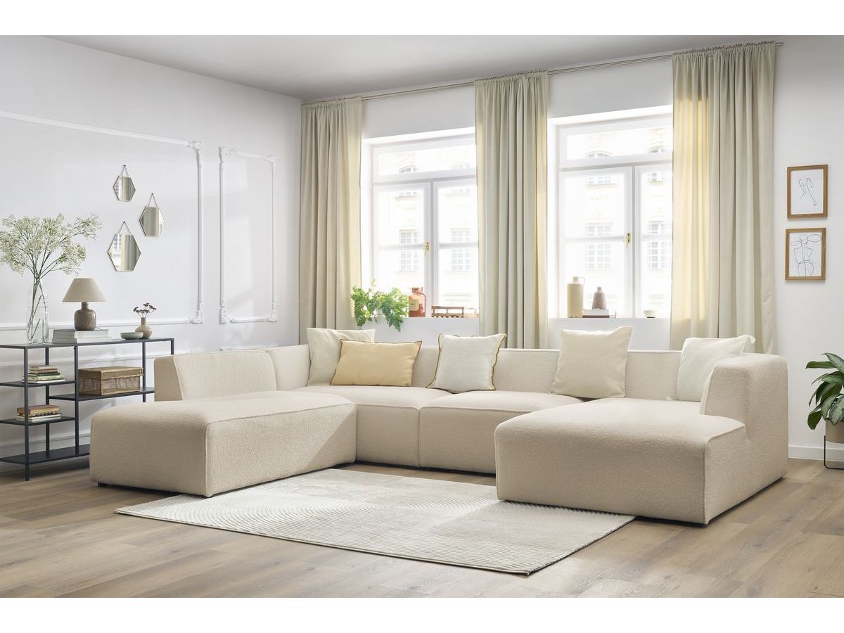 Vaste panoramische bank MEGEVE badstof