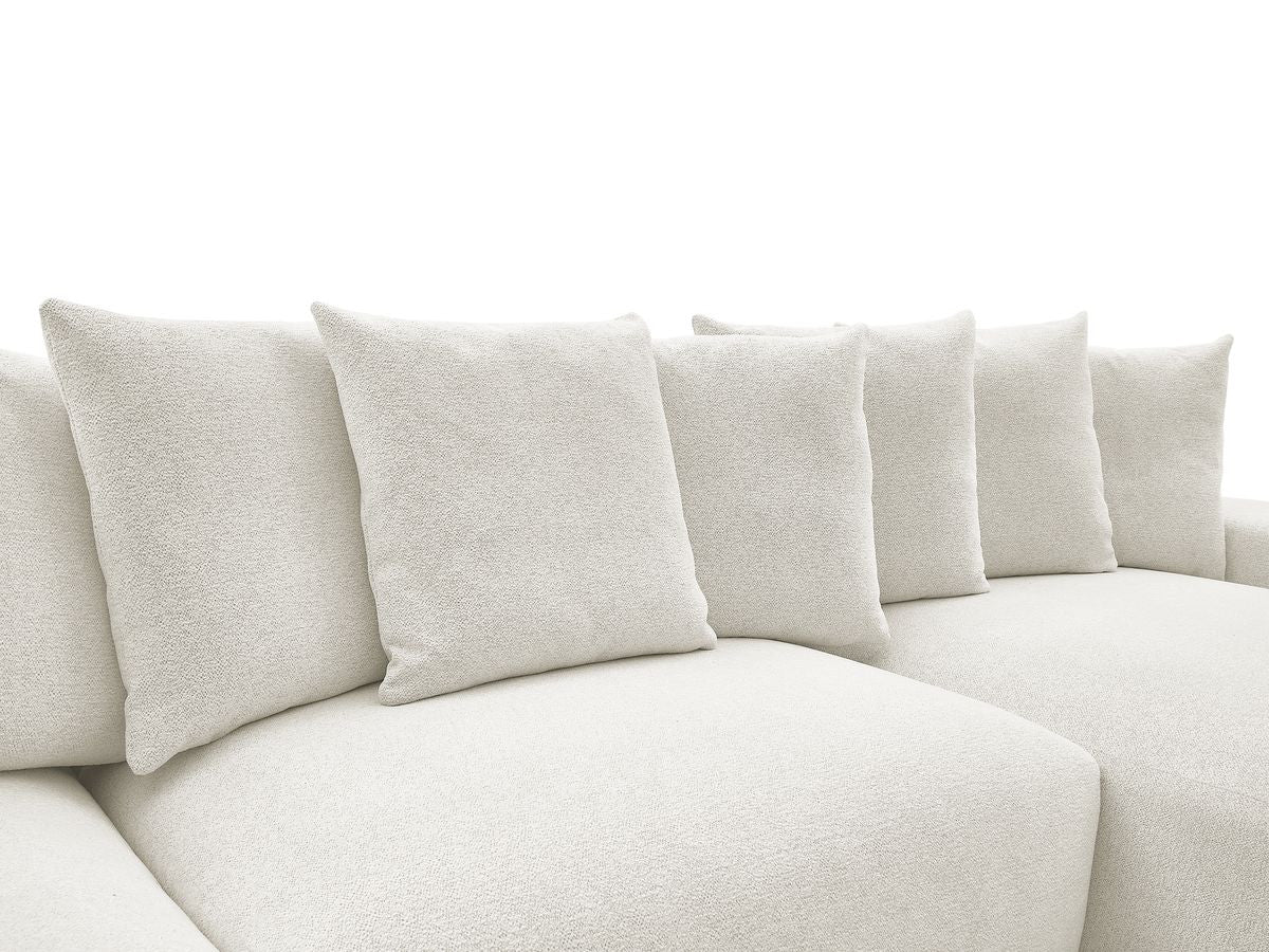 VOLTAIRE vaste panoramabank in gemêleerde stof