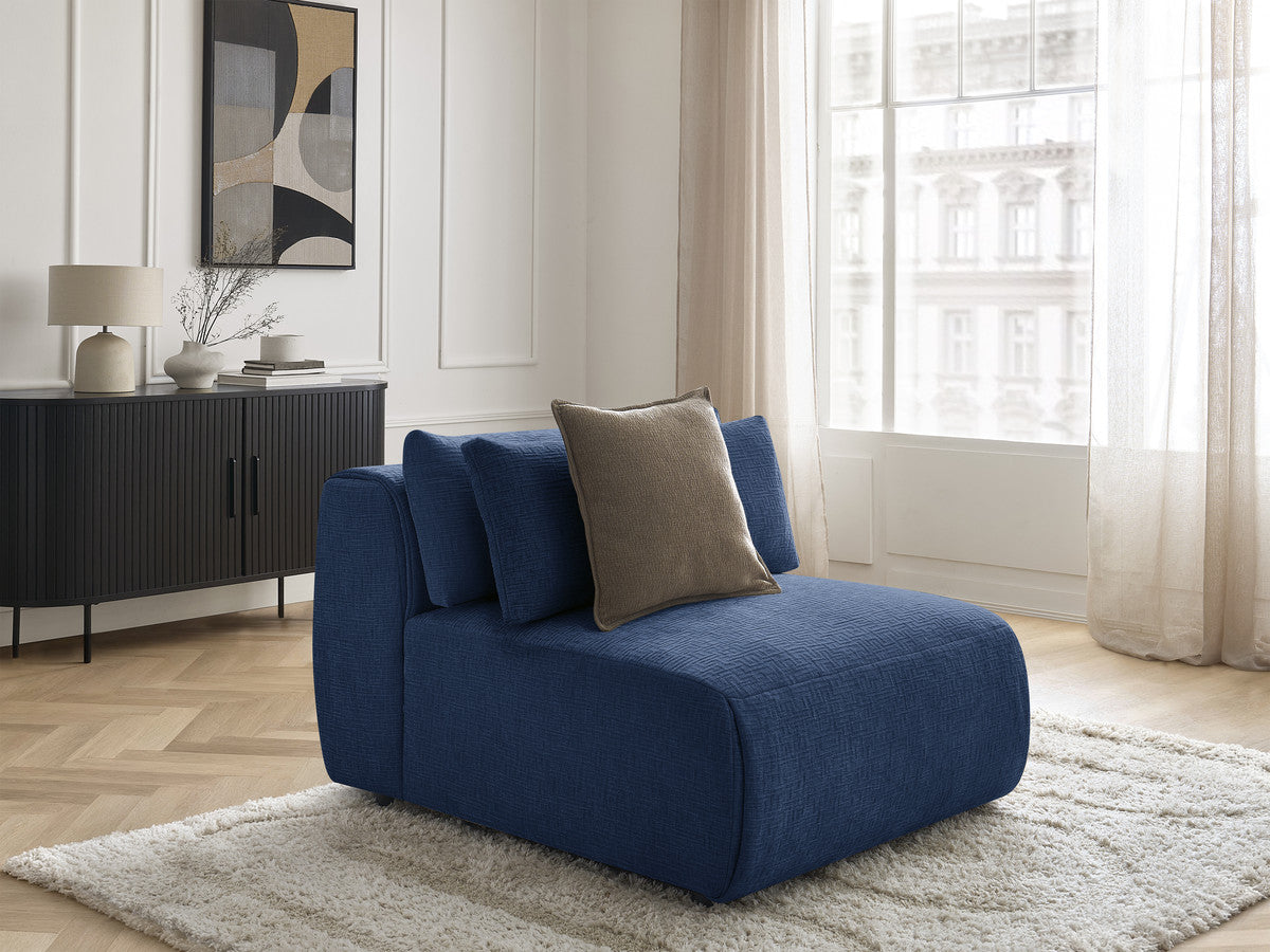 JANA modulaire bank 1-zits chaise longue met hoofdsteun, structuurstof