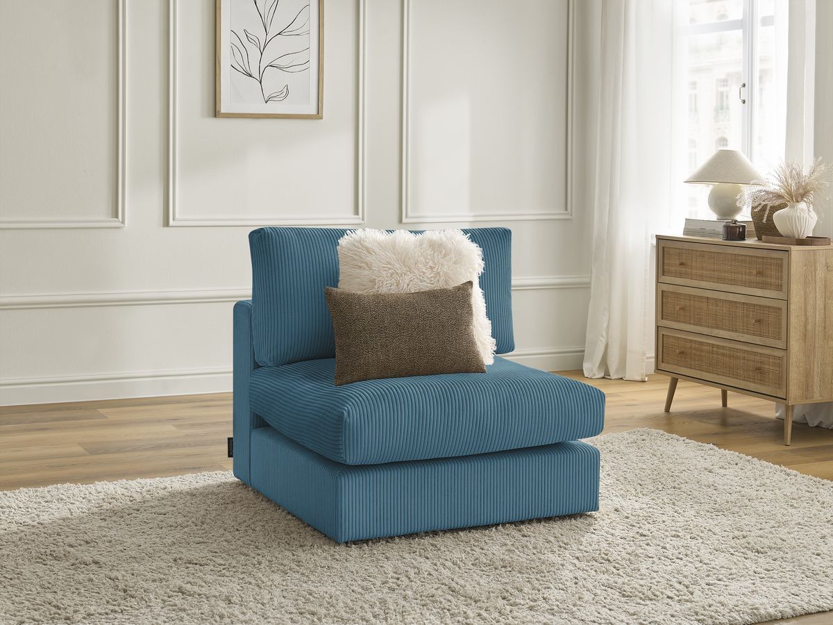 1-zits fauteuil voor PARIS modulaire bank in corduroy