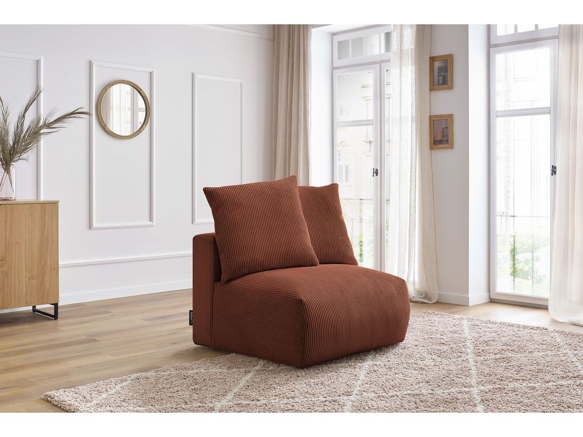 Chauffeuse 1 place sans accoudoir pour canapé modulable VOLTAIRE