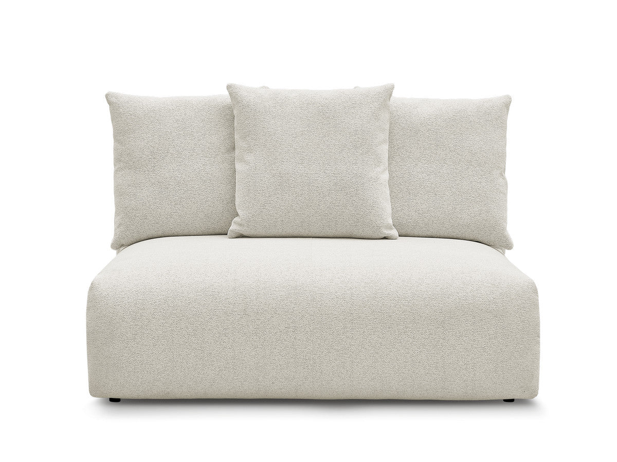 Chauffeuse 2 places sans accoudoir pour canapé modulable VOLTAIRE tissu chiné