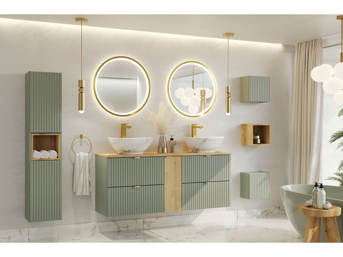 Colonne de salle de bain 140 cm YOUNA vert