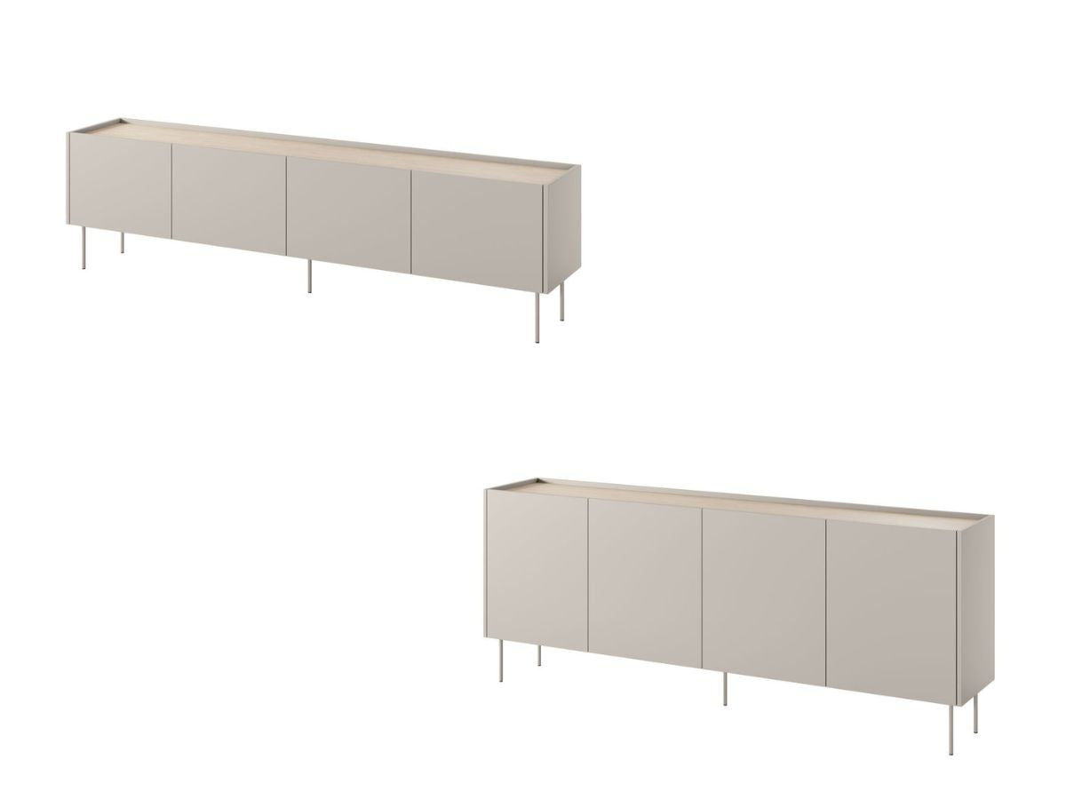 ATLAS set met 220 cm dressoir + 220 cm tv-meubel
