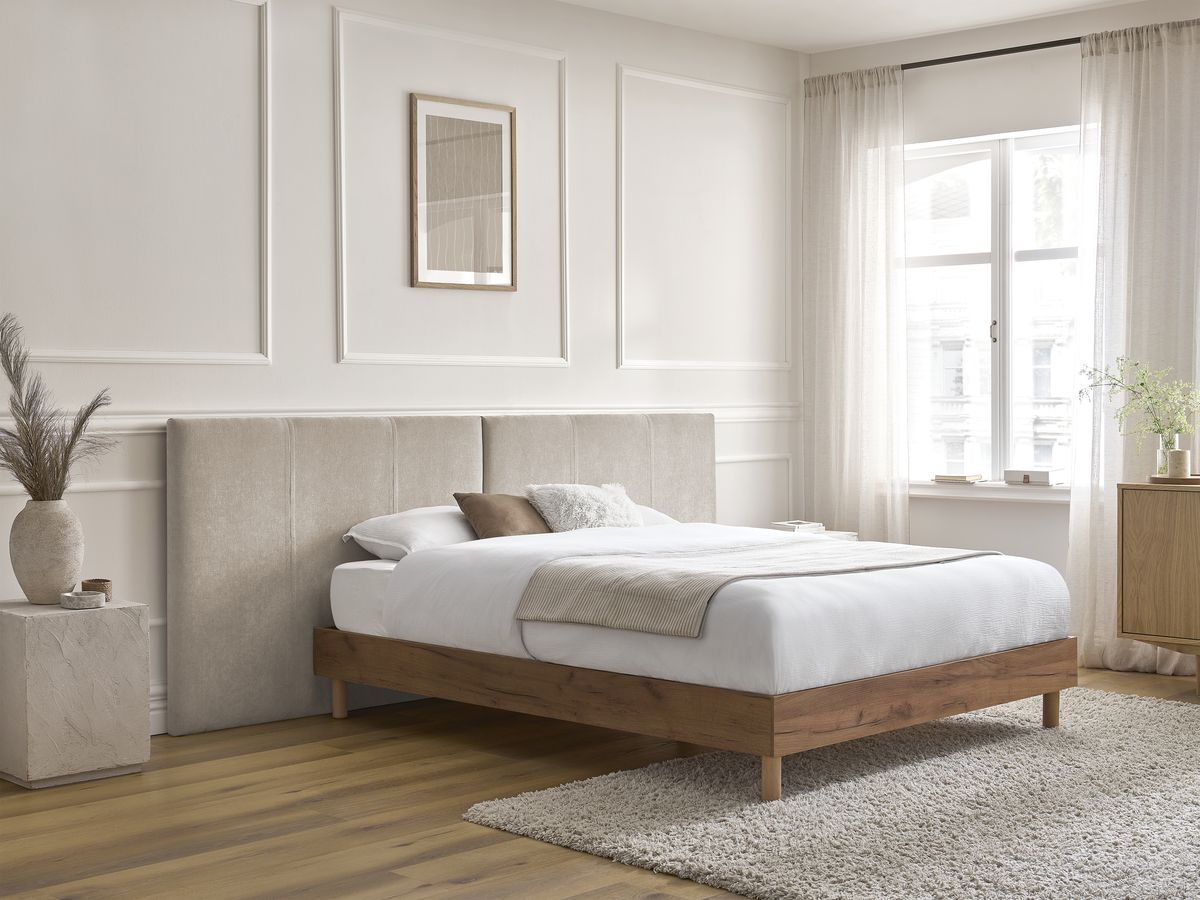 Lit ALTIRA bois clair avec lattes massives