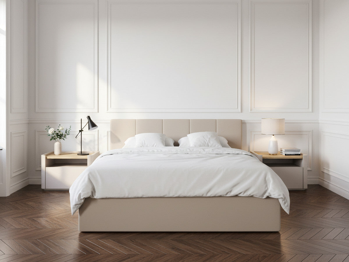 Lit coffre VIVARA rangement XL