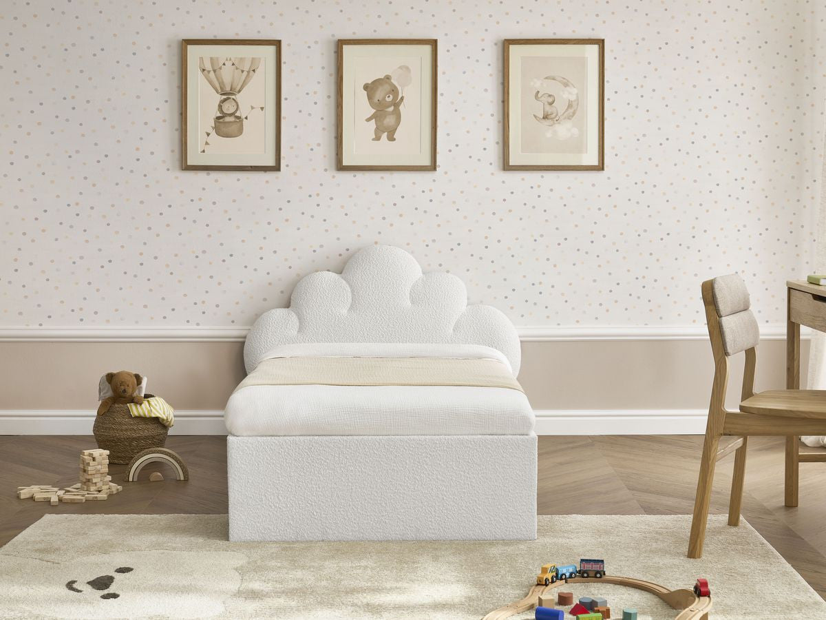 Lit enfant DEOTILLE avec lattes massives et tiroir