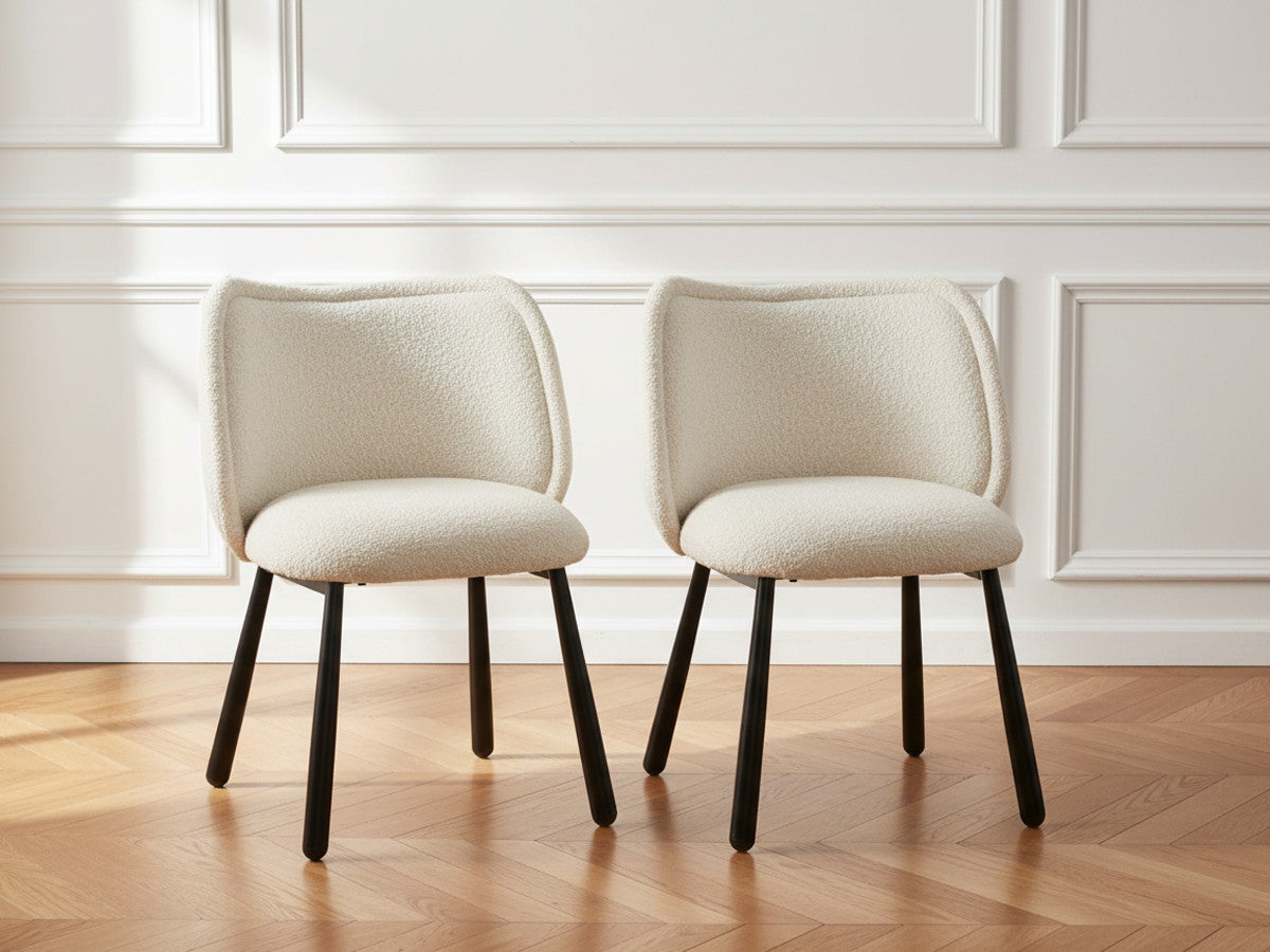 Set van 2 NALA stoelen in badstof