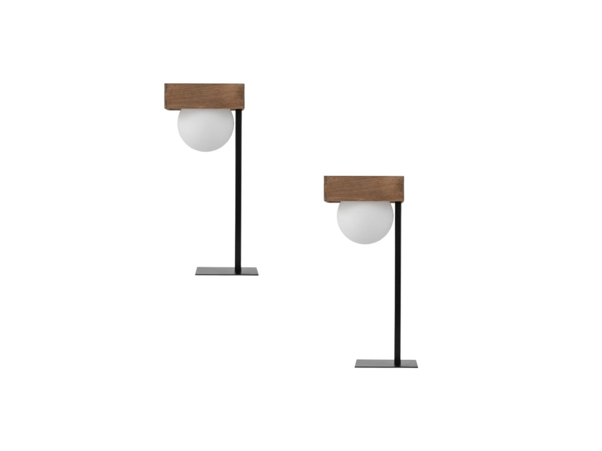 Lot de 2 lampes de chevet KEDAH en acier