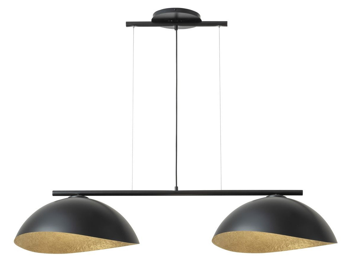 lustre altea multi-lampes bicolore en acier de couleur noir