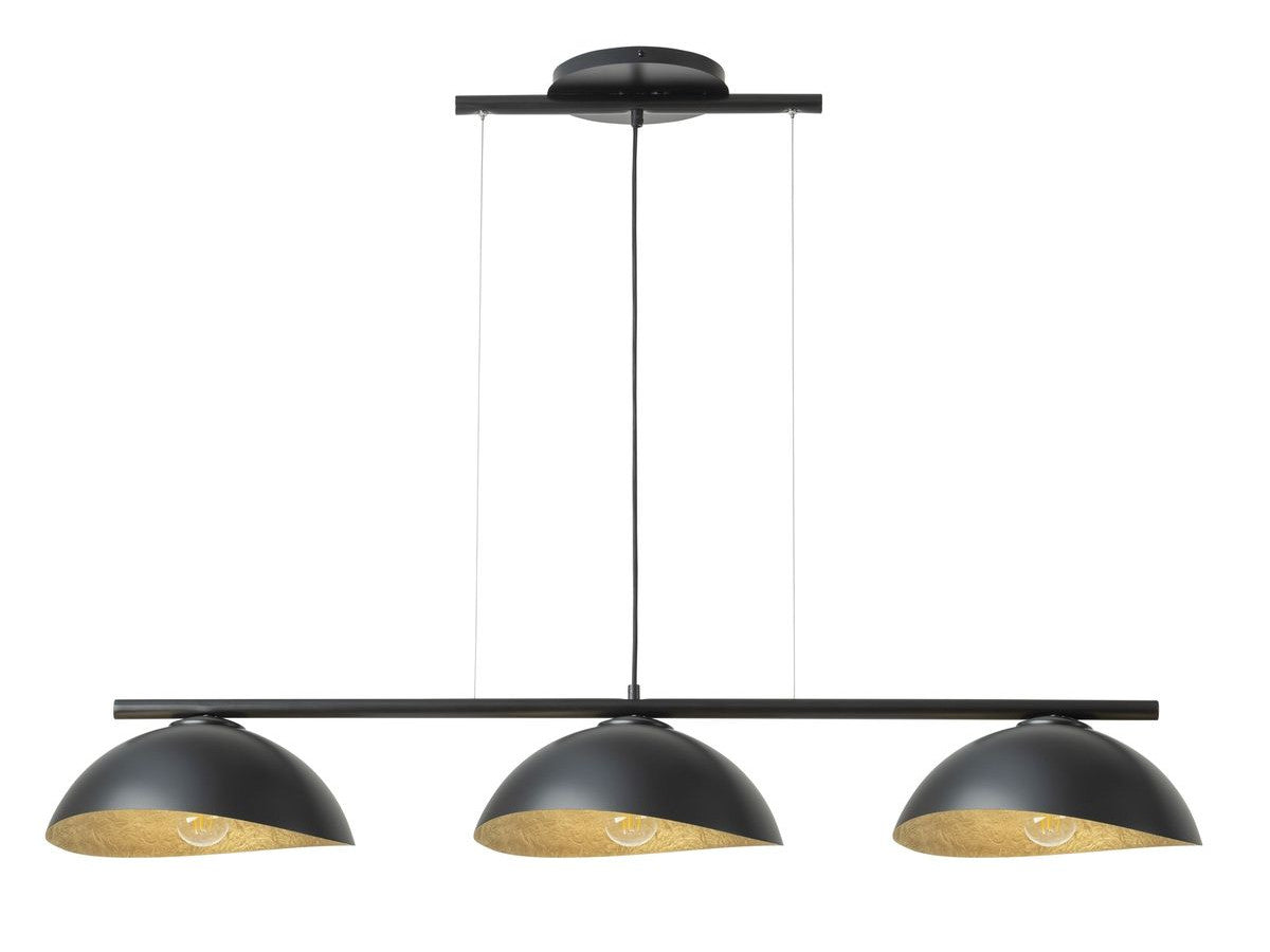 lustre altea multi-lampes bicolore en acier de couleur noir