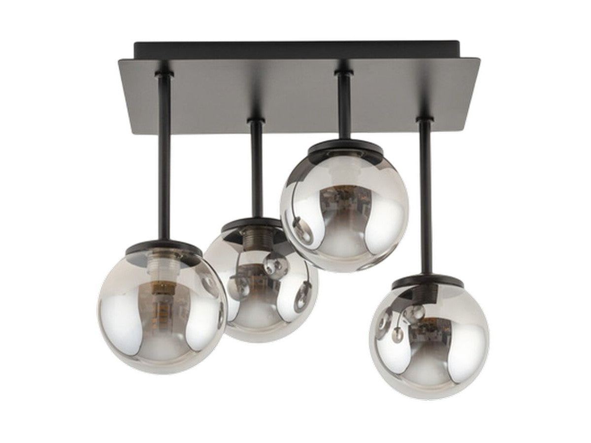 lustre ambroise en acier de couleur gris