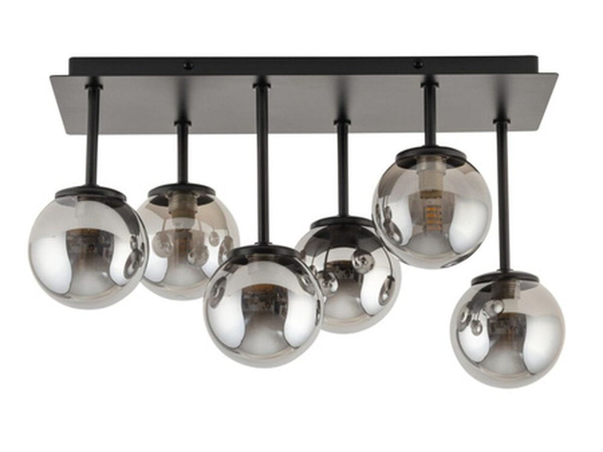 lustre ambroise en acier de couleur gris