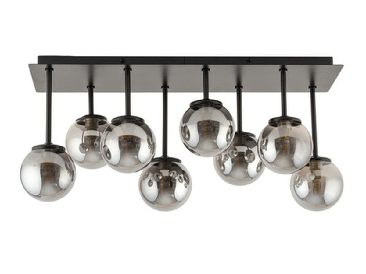 lustre ambroise en acier de couleur gris