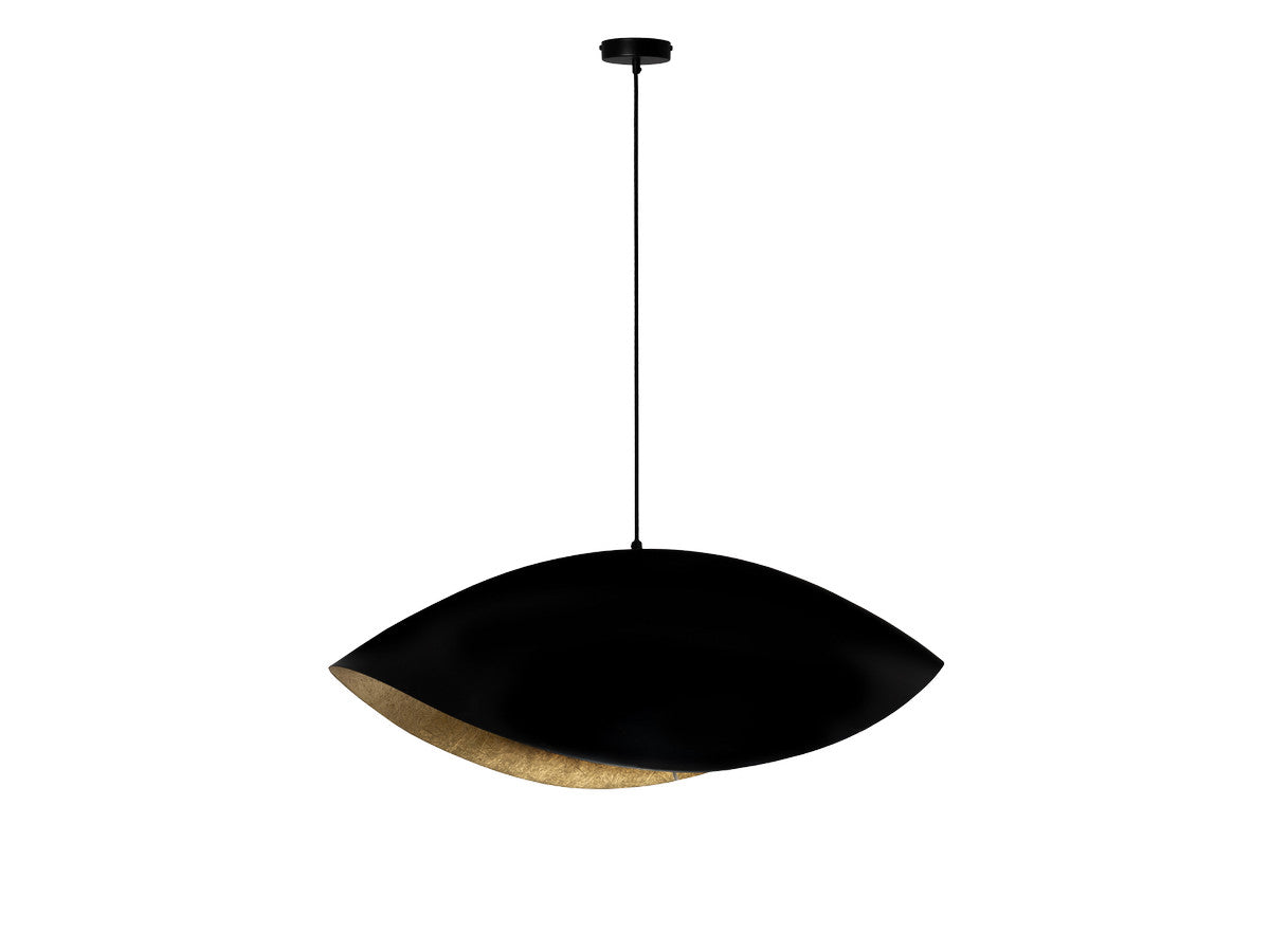 cassia stalen kroonluchter gekleurd zwart