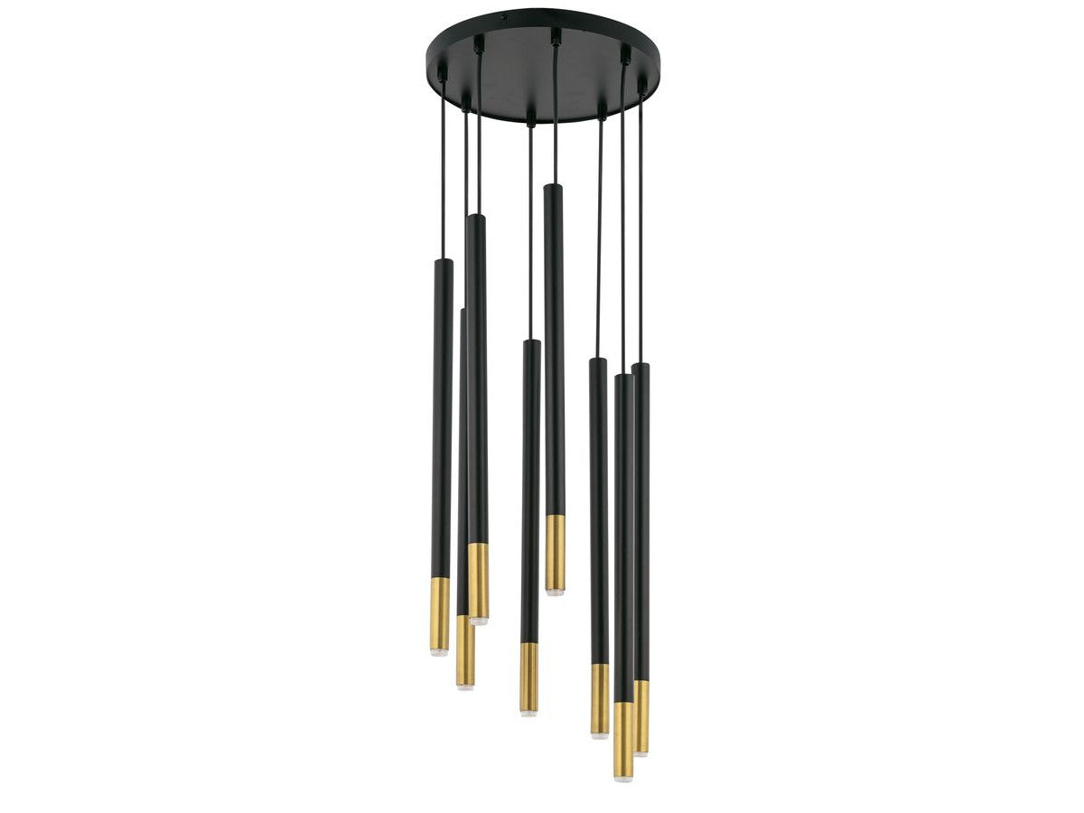 lustre janelle en laiton de couleur noir