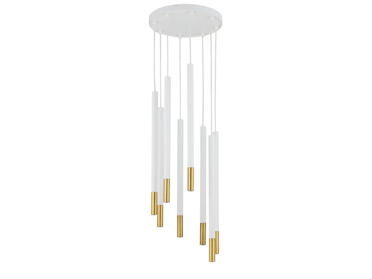 lustre janelle en laiton de couleur blanc