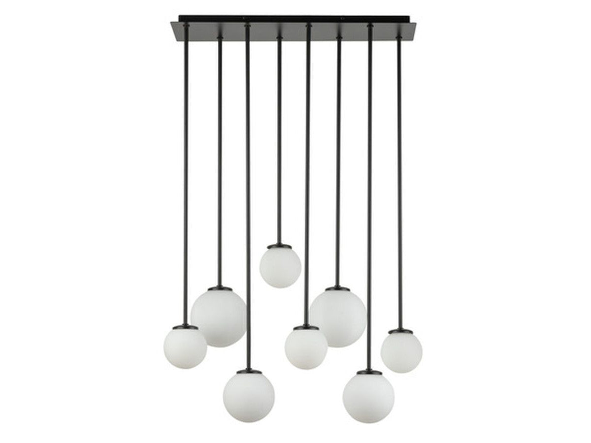 lustre long ambroise en acier de couleur blanc