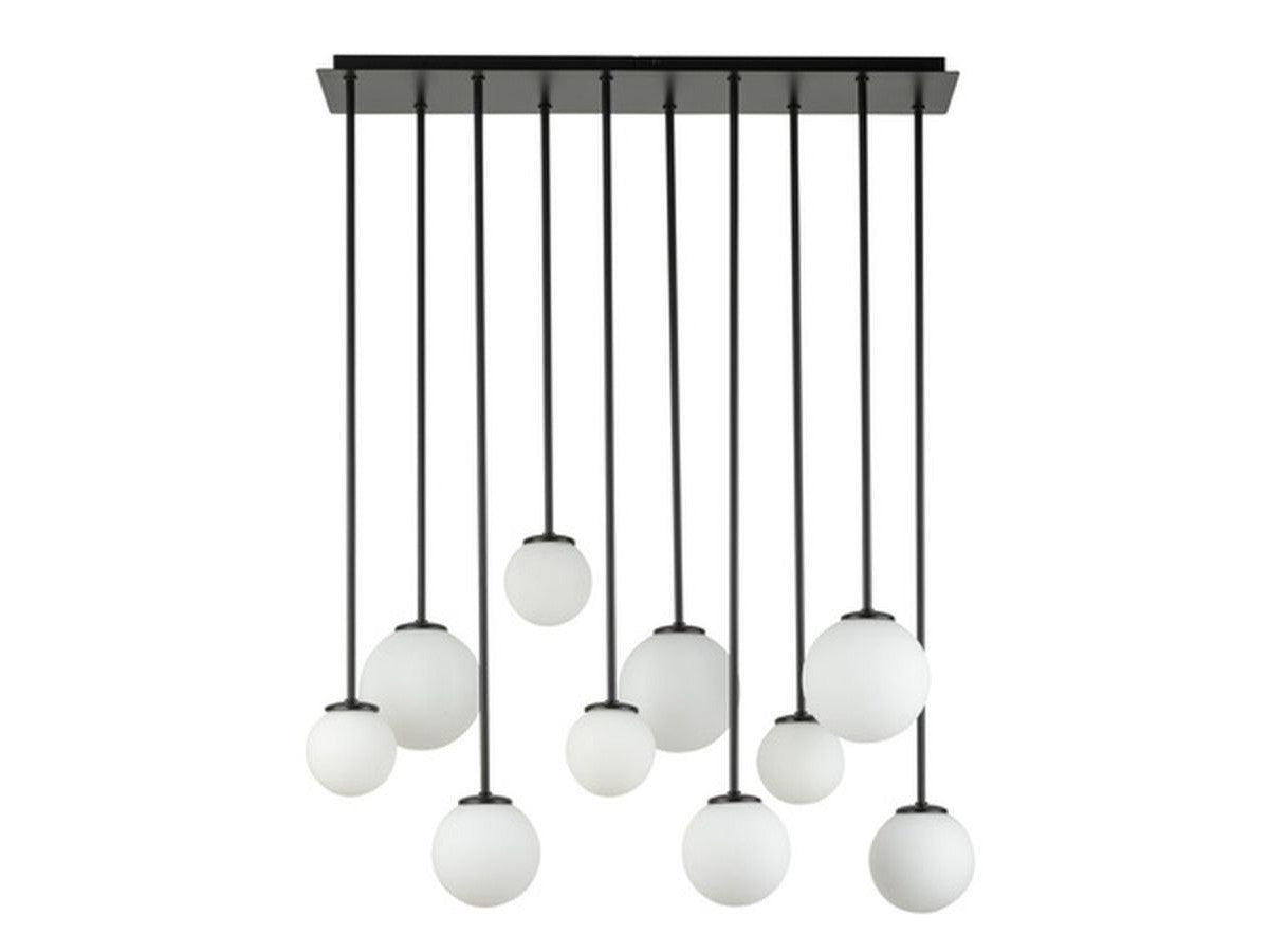 lustre long ambroise en acier de couleur blanc