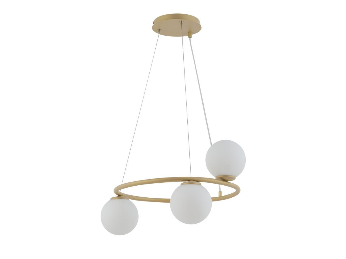 lustre sik en acier de couleur or