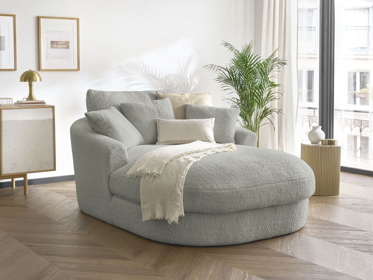 Méridienne BELEM tissu bouclette