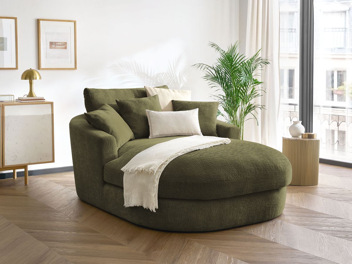 Méridienne BELEM tissu texturé