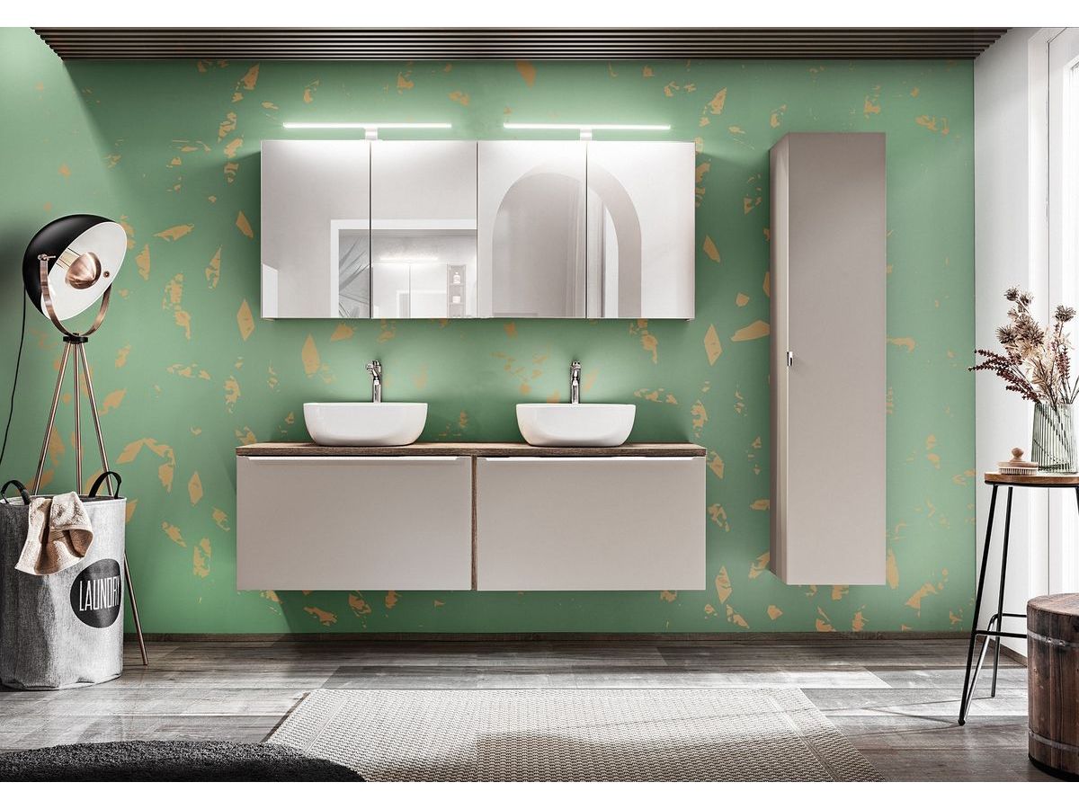 Meuble de salle de bain 160 cm FANNY Taupe