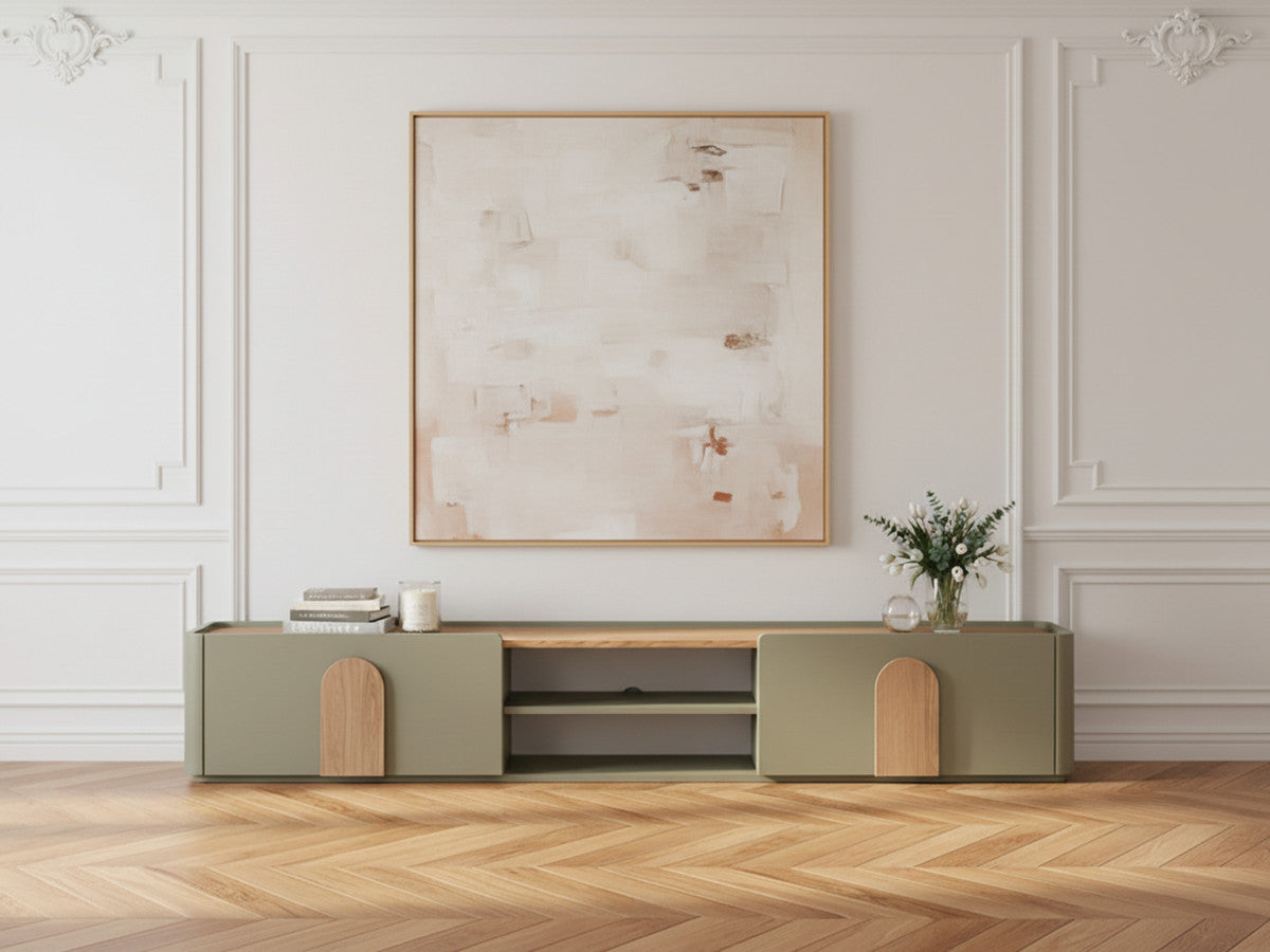 TV-meubel met 1 deur en 1 lade, 220 cm, ENYRA