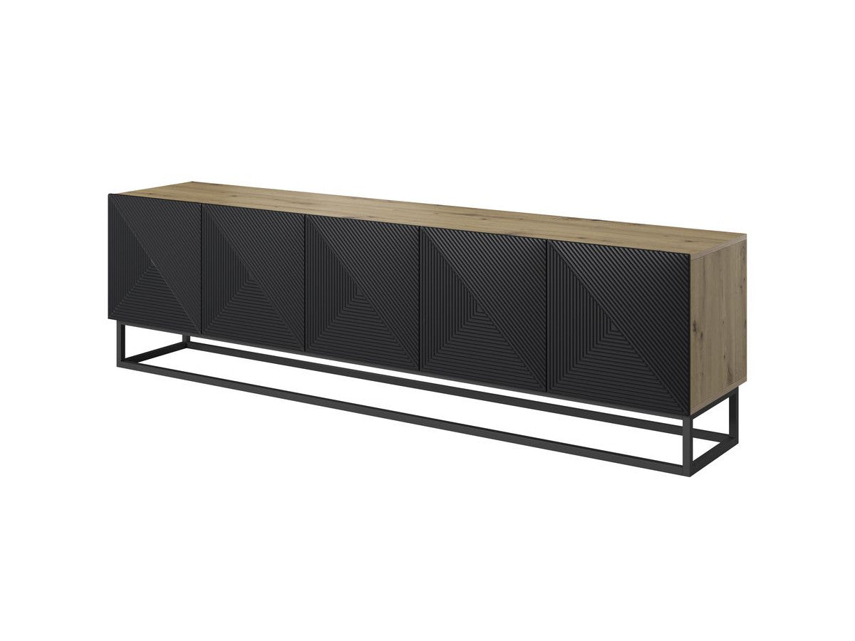 Meuble TV 200 cm ALICE pieds en métal