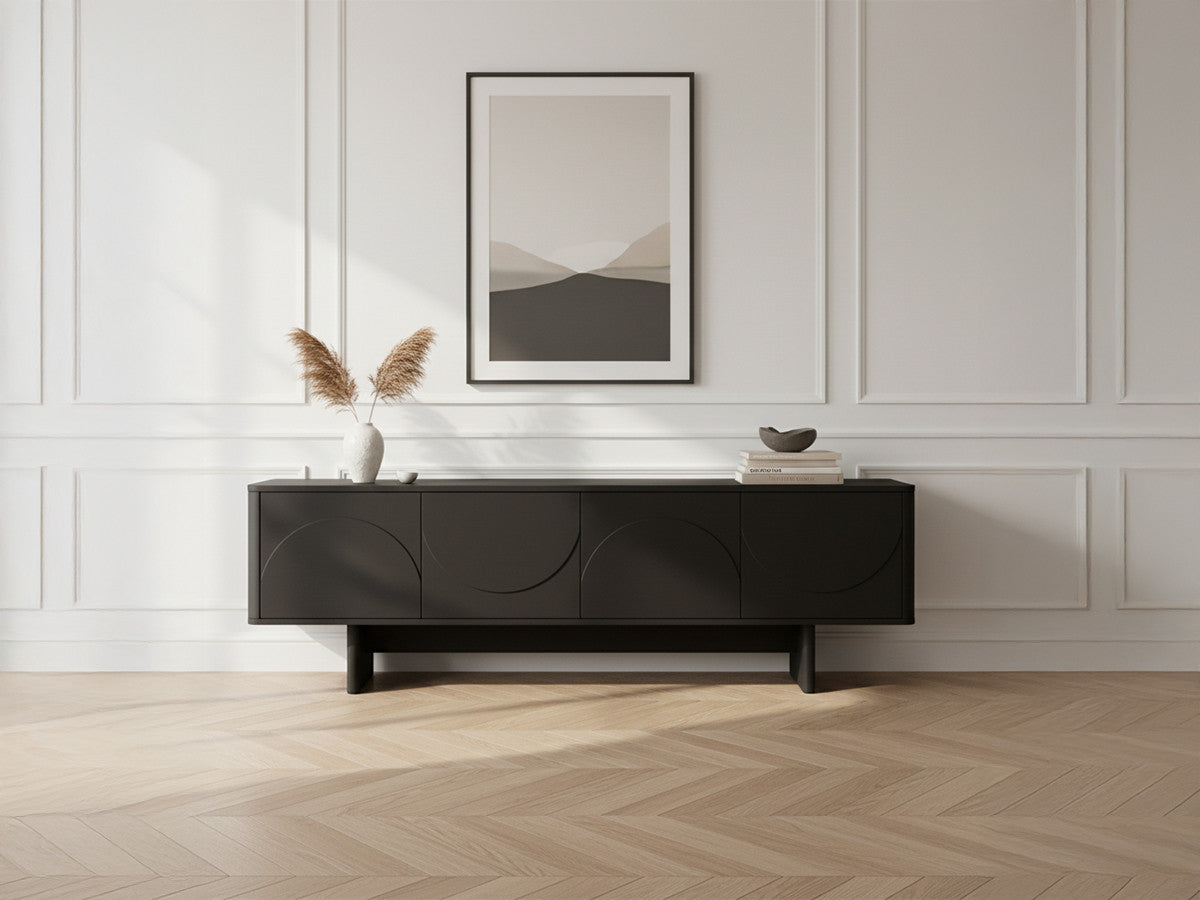 ESTEBAN 4-deurs tv-meubel 180 cm geometrische vormen