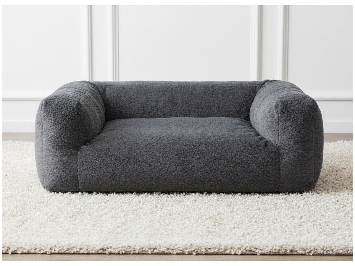 Panier pour chien SALTO tissu imitation fourrure