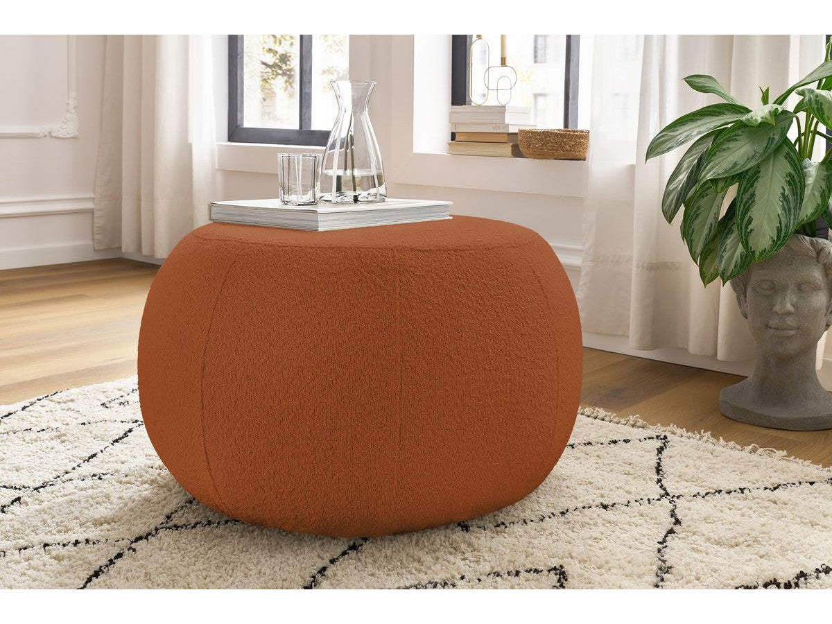 Pouf ALESIA tissu bouclette