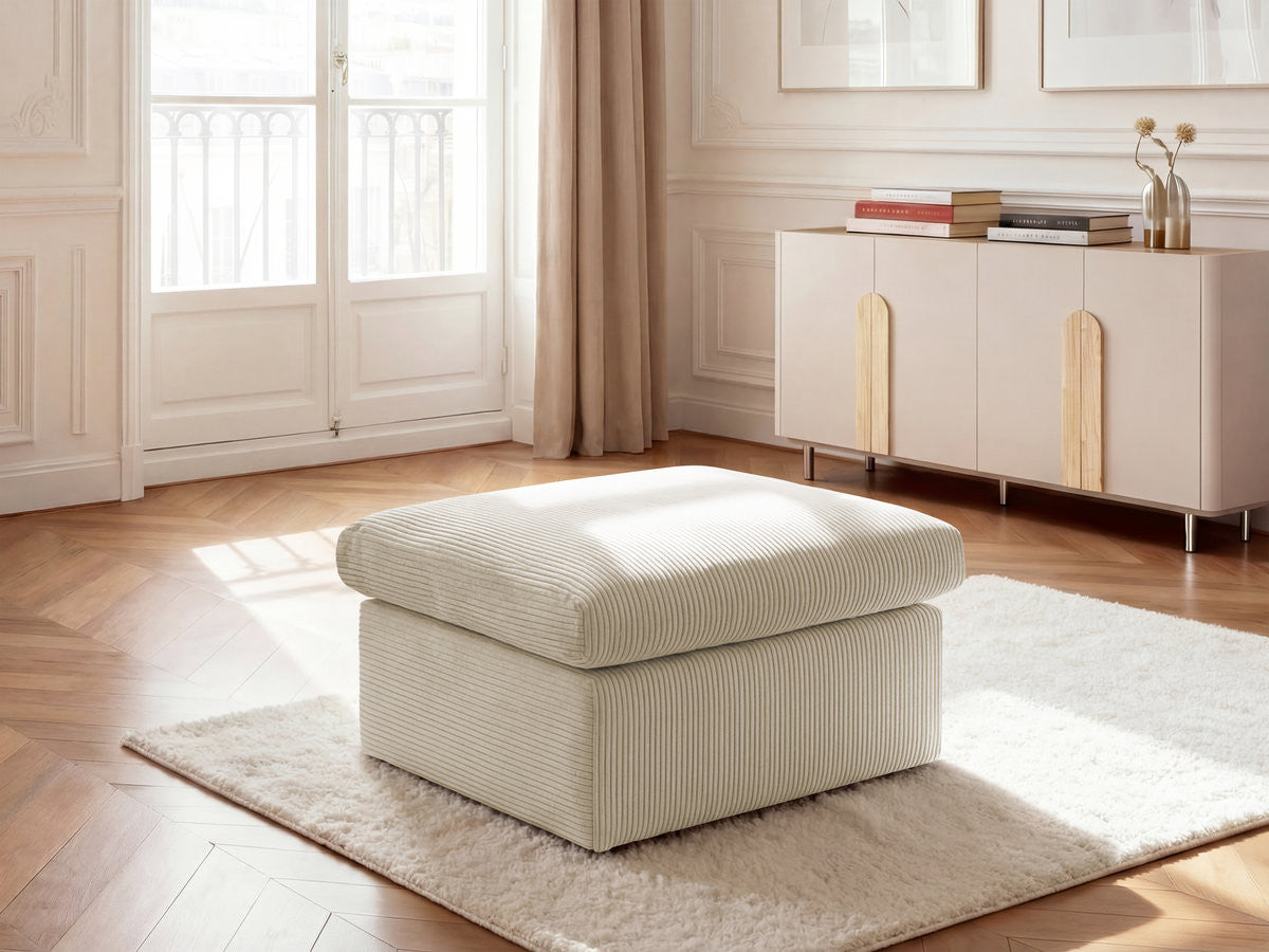 ENORE poef in corduroy stof