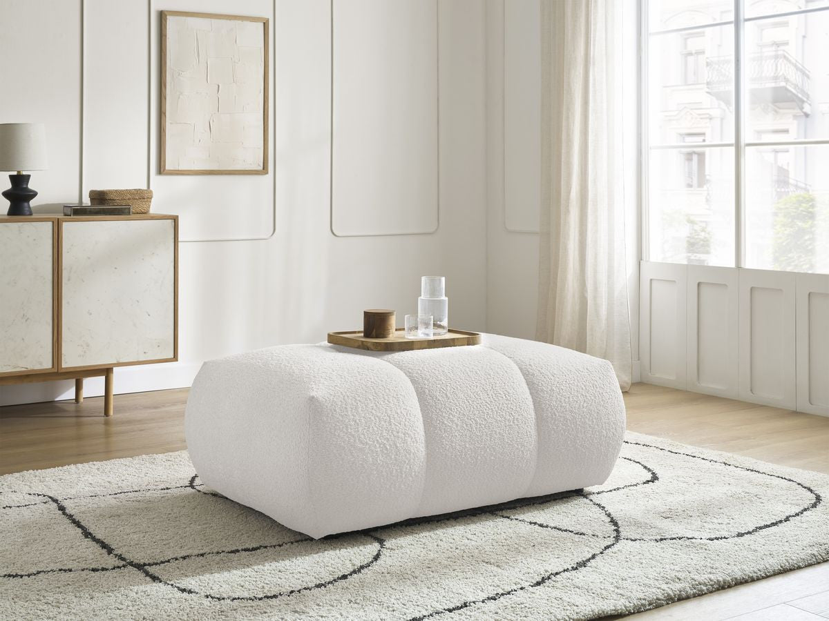 Pouf FUJI tissu bouclette