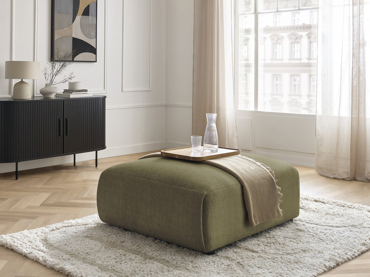 Pouf grand JANA tissu velours