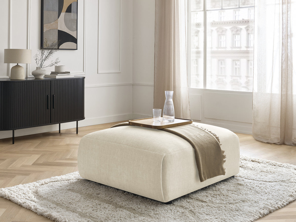 JANA grote poef in fluwelen stof