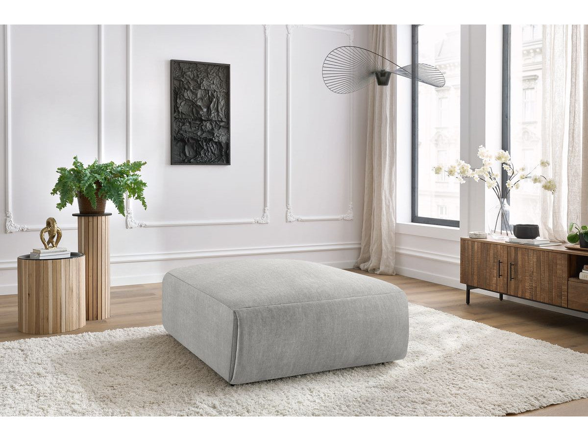 Pouf grand JEANNE tissu velours