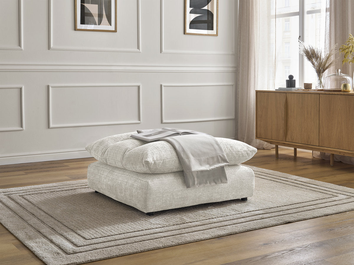 Pouf NEIL tissu texturé