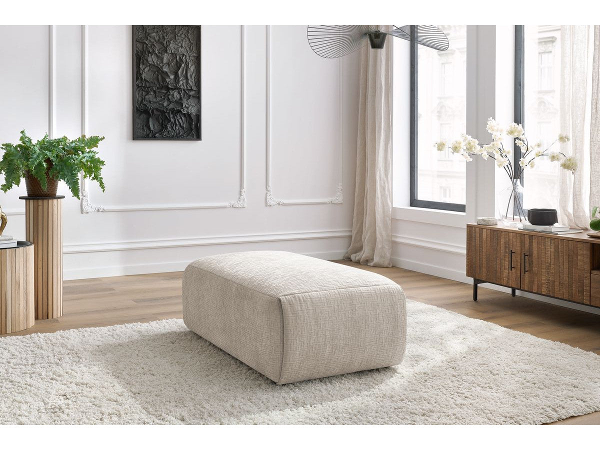 Pouf petit JEANNE tissu texturé