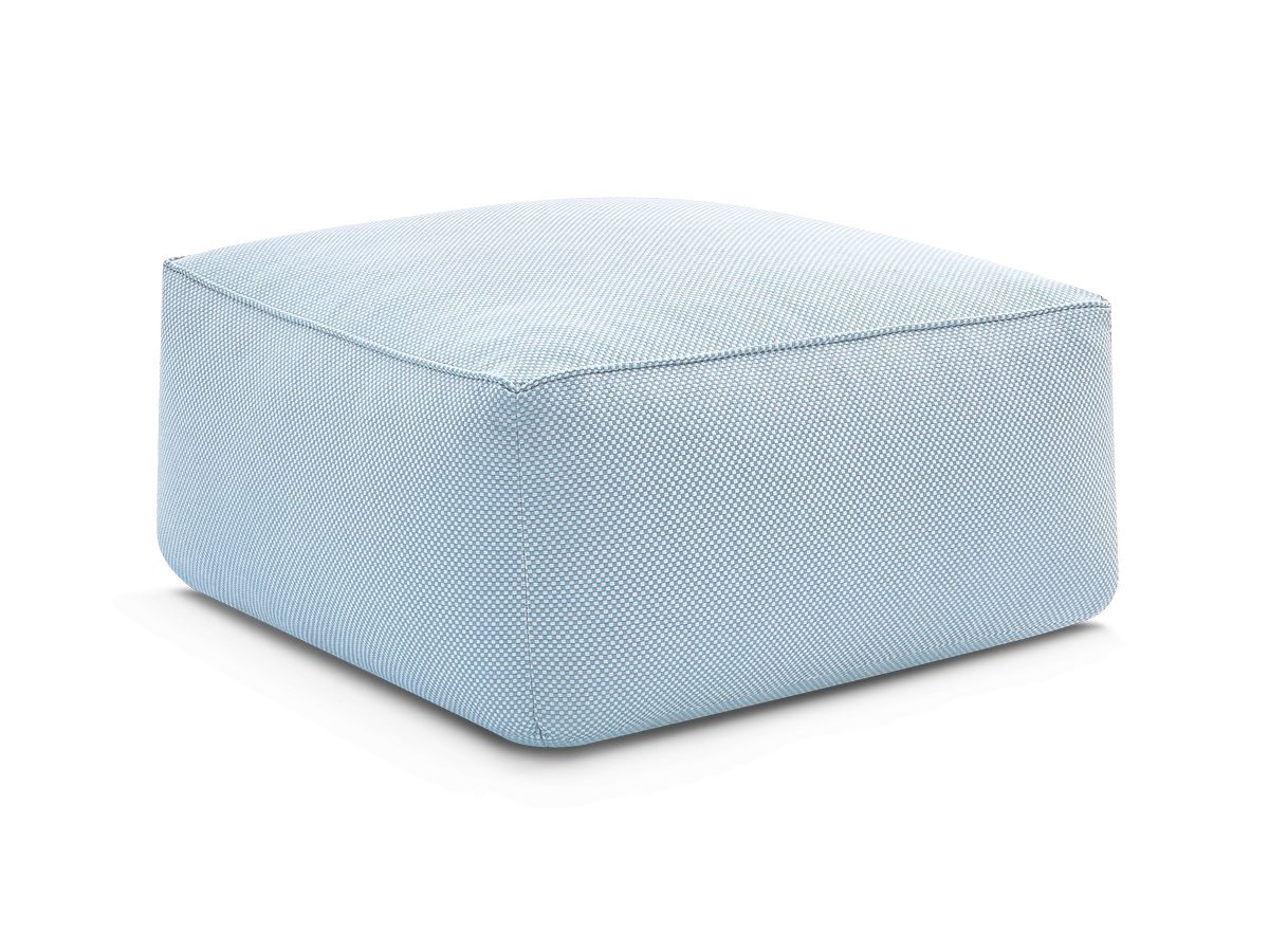 Pouf pour canapé de jardin modulable RIVIERA tissu chiné