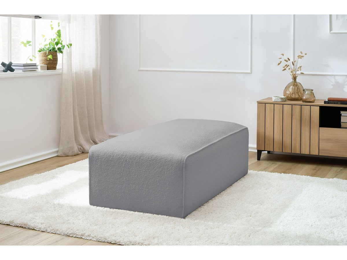 Pouf pour canapé modulable MEGEVE tissu bouclette