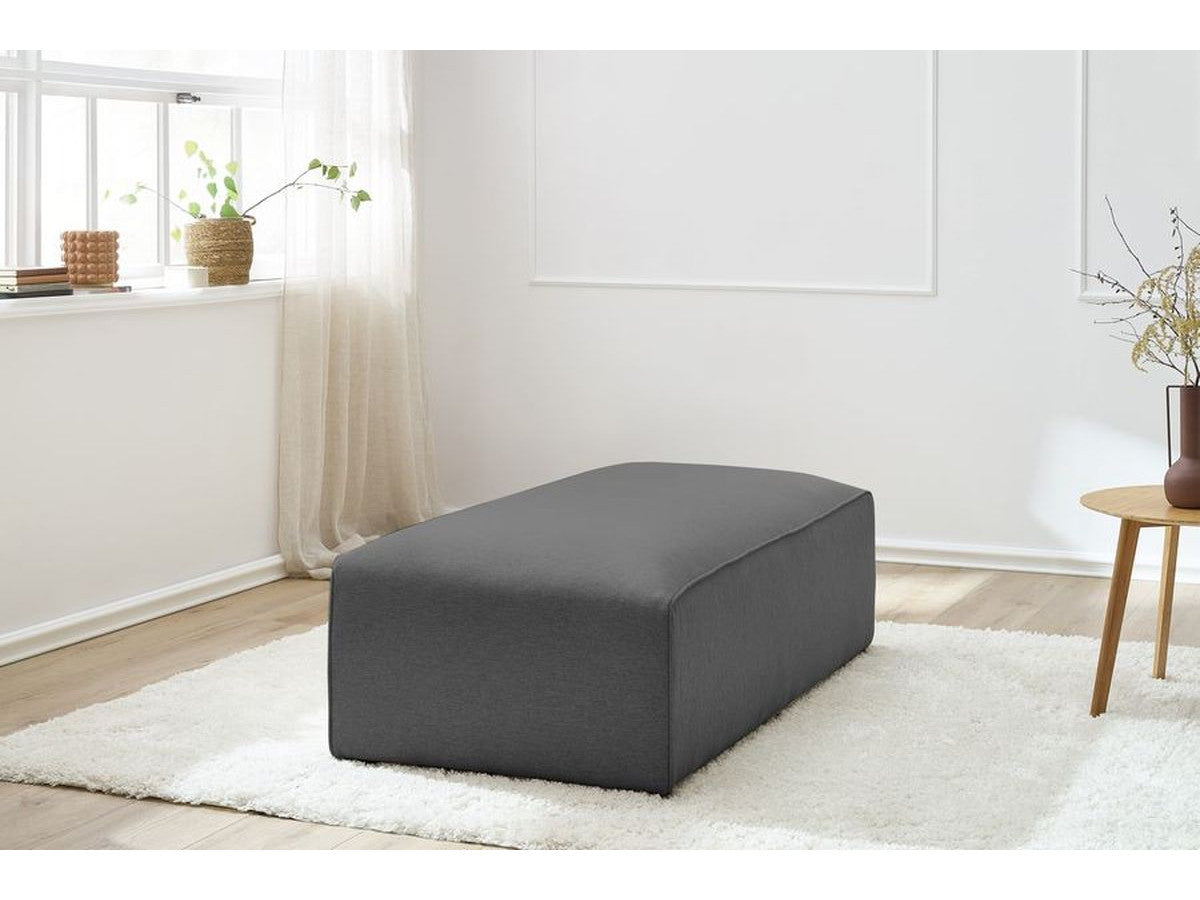 Pouf pour canapé modulable MEGEVE tissu chiné