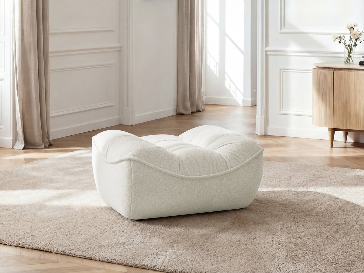 Pouf SERENA tissu chiné