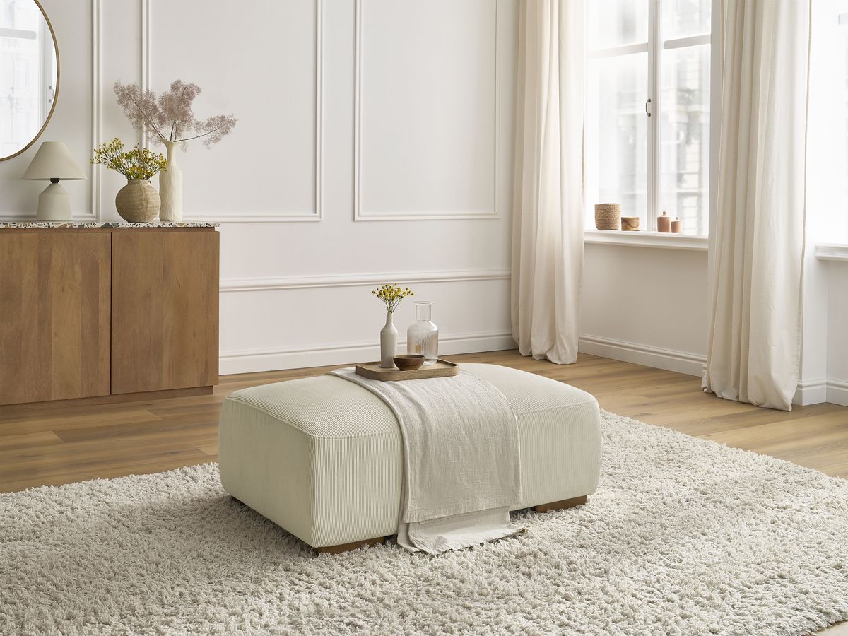 Pouf SIDONIE velours côtelé