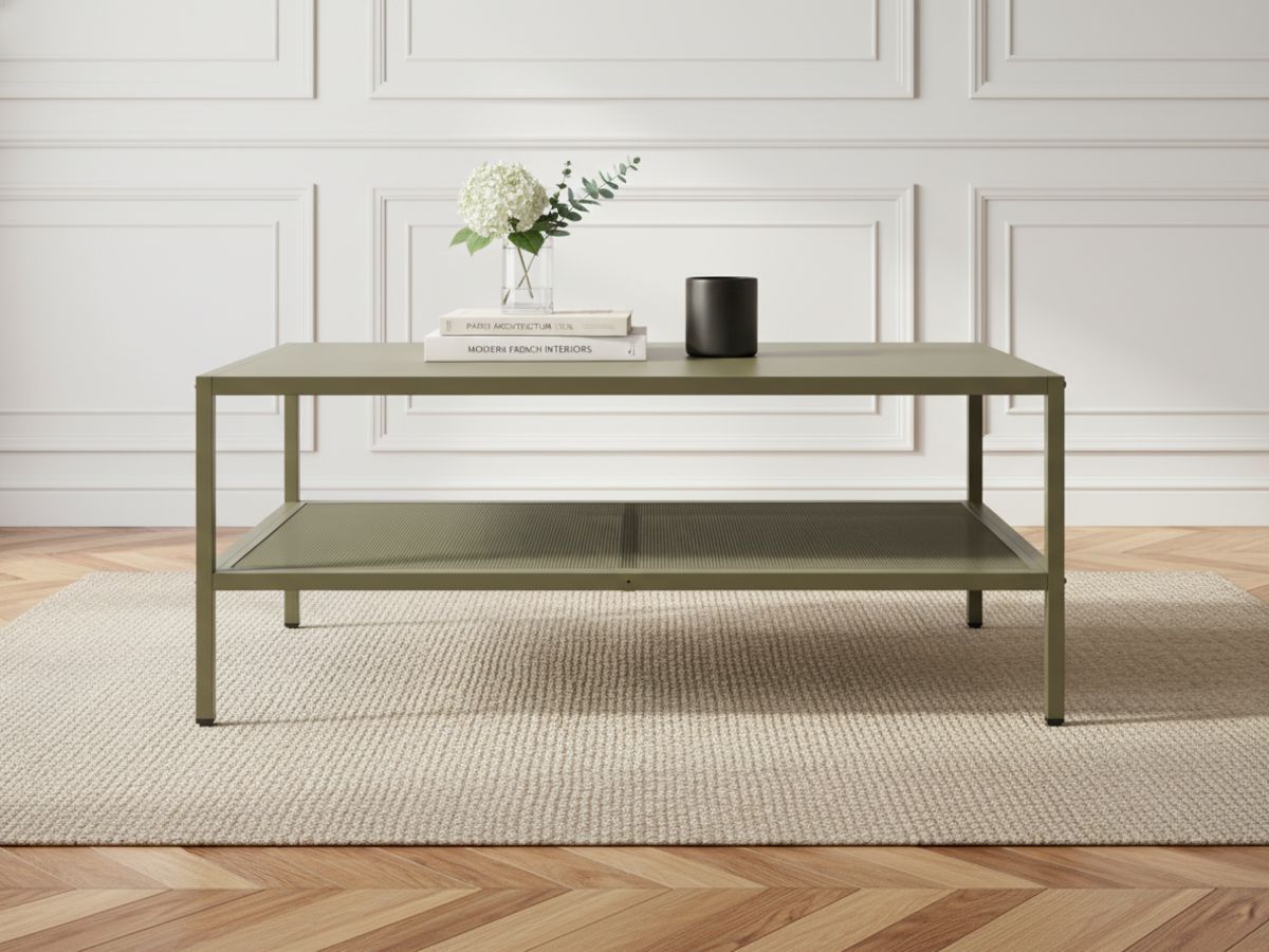 Table basse 100 cm CLARA métal édition limitée