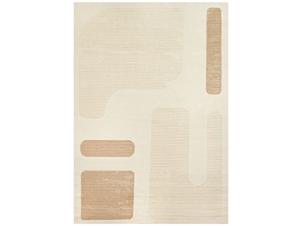 Tapis poils court NAOMIE motif géometrique