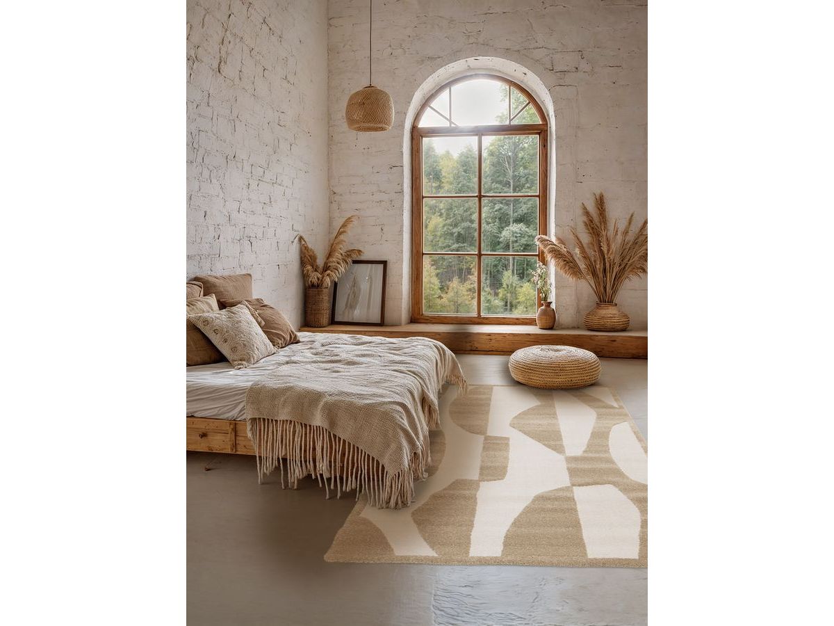 Tapis poils courts ELIOR motif abstrait