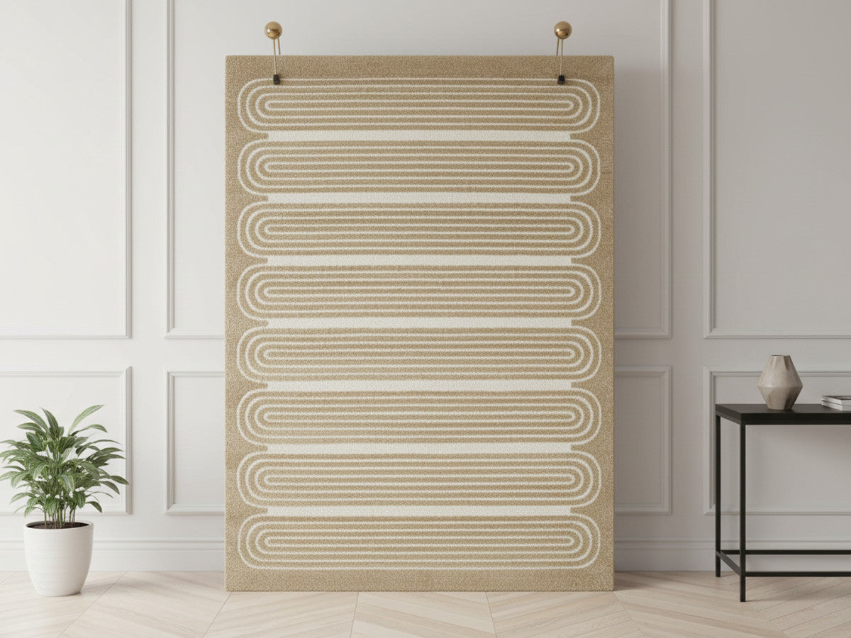 Tapis poils courts IAGO motif graphique