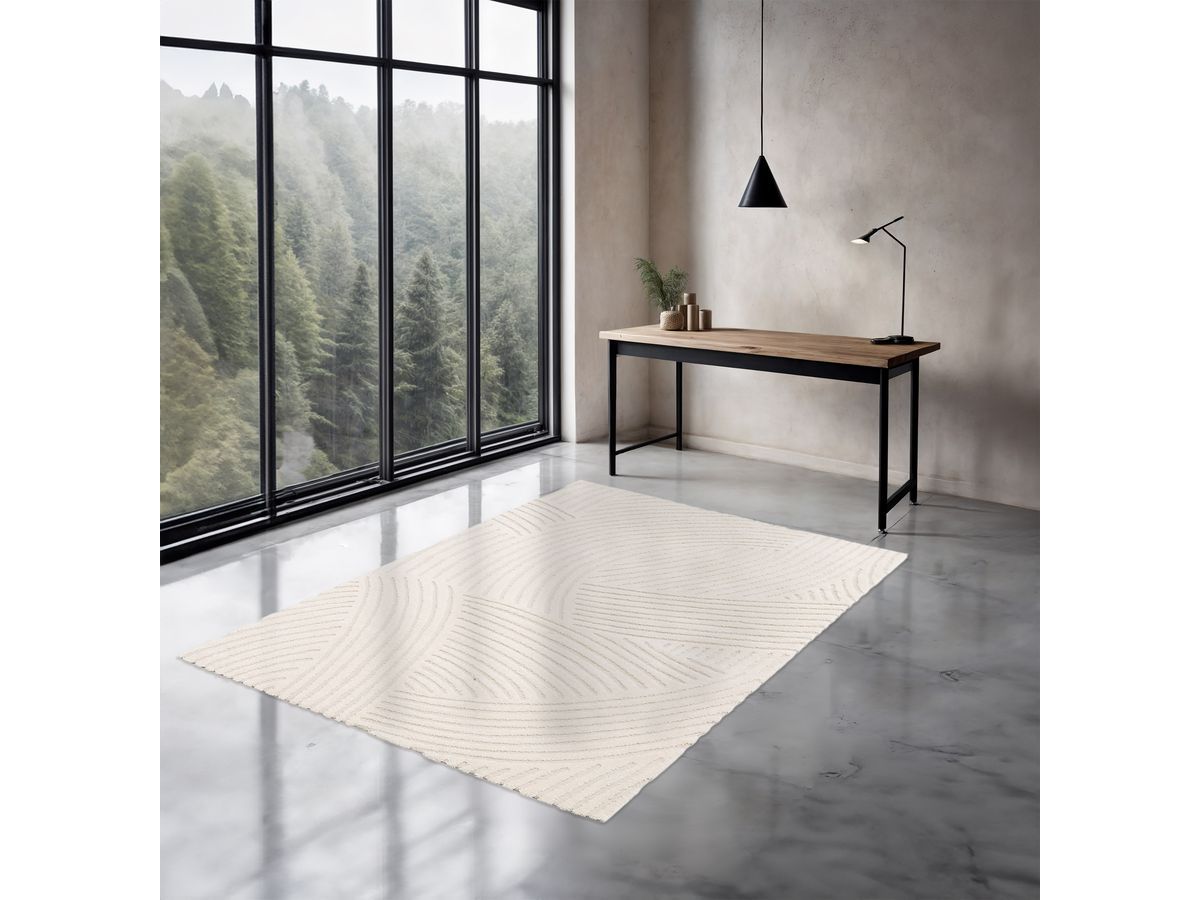 Tapis poils courts STAN motif abstrait