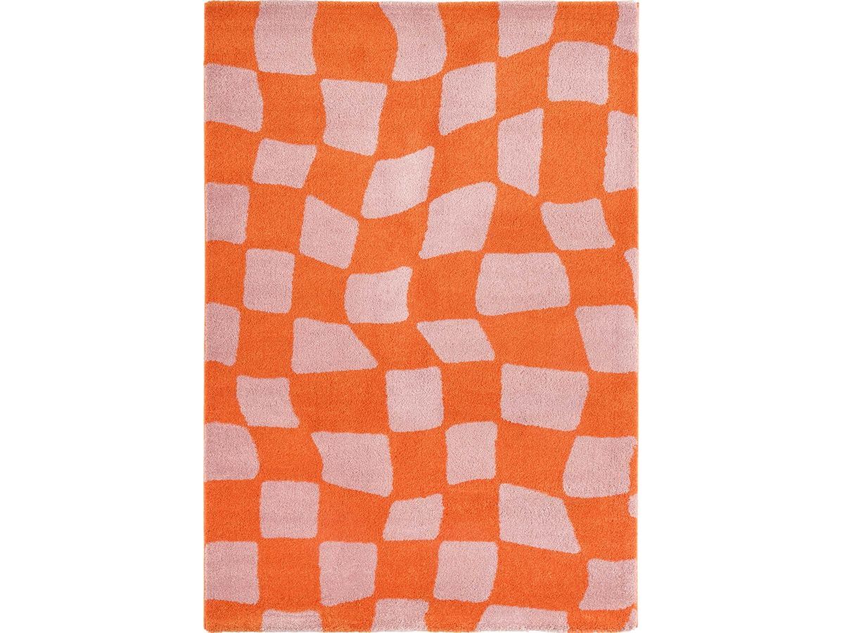 Tapis poils longs BETTY motif retro